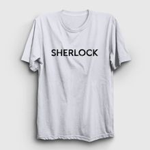 Presmono Unisex Fact Sherlock Holmes Beyaz T-Shirt