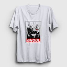 Presmono Unisex Ghoul Anime Tokyo Ghoul Beyaz T-Shirt