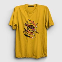 Presmono Unisex Kyuubi Anime Naruto Gri T-shirt