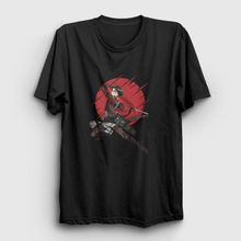 Presmono Unisex Levi Anime Attack On Titan Siyah T-Shirt