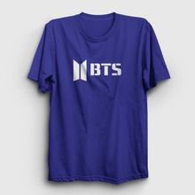 Presmono Unisex Logo Bts Beyaz T-Shirt
