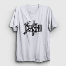 Presmono Unisex Logo Death Beyaz T-Shirt