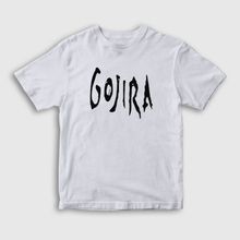 Presmono Unisex Logo Gojira Beyaz T-Shirt