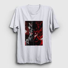 Presmono Unisex Wild Anime Naruto Beyaz T-Shirt