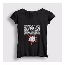Presmono Workout Anime One Punch Man Kadın T-shirt