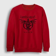 Presmono Wrath Lamb of God Kırmızı Unisex Sweatshirt