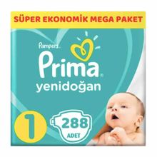 Prima Aktif Bebek No:1 Yenidoğan 288 Adet Bebek Bezi
