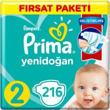 Prima Aktif Bebek No:2 Mini 216 Adet Bebek Bezi