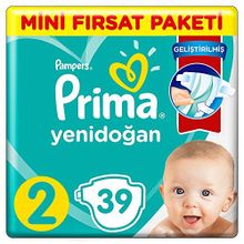 Prima Aktif Bebek No:2 Mini 39 Adet Bebek Bezi