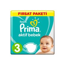 Prima Aktif Bebek No:3 Midi 232 Adet Bebek Bezi