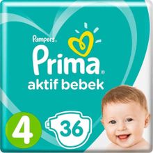 Prima Aktif Bebek No:4 Maxi 36 Adet Bebek Bezi