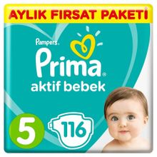 Prima Aktif Bebek No:5 Junior 116 Adet Bebek Bezi
