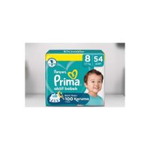 Prima Aktif Bebek No:8 XXXLarge 54 Adet Bebek Bezi