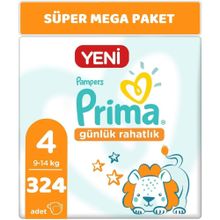 Prima Günlük Rahatlık No:4 Maxi 324 Adet Bebek Bezi