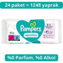 Prima Pampers Sensitive 24x52 1248 Yaprak Islak Mendil