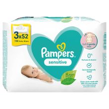 Prima Pampers Sensitive 3x52 156 Yaprak Bebek Islak Mendil