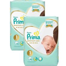 Prima Premium Care No:1 Yenidoğan 120 Adet Bebek Bezi