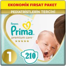 Prima Premium Care No:1 Yenidoğan 210 Adet Bebek Bezi