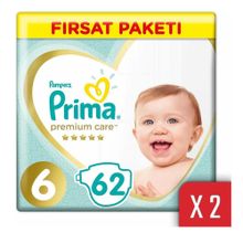Prima Premium Care No:6 XLarge 124 Adet Bebek Bezi