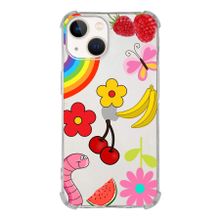 Printify Apple iPhone 13 Mini Uyumlu Water Color 5 Baskılı Şeffaf Köşe Korumalı Antişok Kılıf