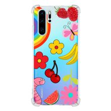 Printify Huawei P30 Pro Uyumlu Water Color 5 Baskılı Şeffaf Köşe Korumalı Antişok Kılıf
