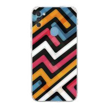 Printify Samsung Galaxy A11 Uyumlu Kamera Korumalı Kapak Grafiti C Tasarımlı Şeffaf Kılıf