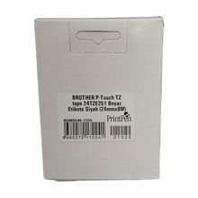Printpen Brother P-Touch 24TZE251 Beyaz Etikete Siyah 24mm x 8m Kartuş