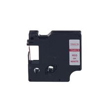 Printpen Dymo D1 45015 12 mm 7 m Beyaz Etikete Kırmızı Etiket