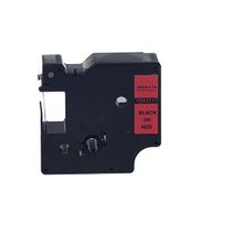 Printpen Dymo D1 53717 24 mm 7 m Kırmızı Etikete Siyah Etiket
