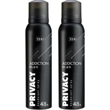 Privacy Addiction 2x150 ml Erkek Deodorant
