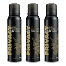 Privacy Gold Sensation 3x150 ml Erkek Sprey Deodorant