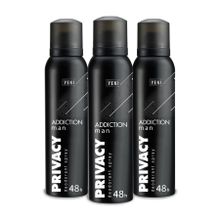 Privacy Man Addiction 3x150 ml Deodorant