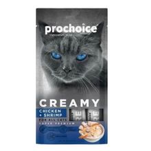 Pro Choice Creamy 15 GR 4 Adet Tavuklu ve Karidesli Sıvı Kedi Ödül Maması