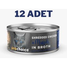 Pro Choice Deluxe Shredded Chicken & Mussels 12x70 gr Yetişkin Kedi Konservesi