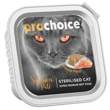 Pro Choice Sterilised 100 gr Somonlu Kısırlaştırılmış Tahılsız Yaş Kedi Maması