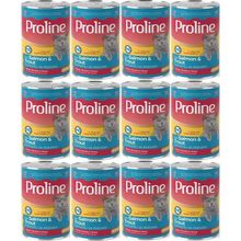 Pro Line 12x400 gr Somonlu ve Alabalıklı Yetişkin Kedi Konservesi