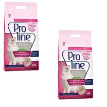Pro Line 2x10 lt Baby Powder Parfüm Kokulu İnce Taneli Kedi Kumu