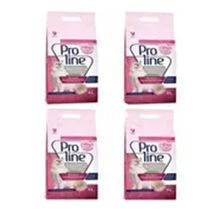 Pro Line 5 lt x 4 Adet Doğal Topaklanan Baby Powder Kokulu Kedi Kumu
