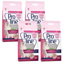 Pro Line Babypowder Parfümlü 10 lt 4 Adet Pembe Kedi Kumu