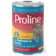 Pro Line Somonlu ve Alabalikli Gravy 400 gr Yetişkin Kedi Konserve Maması