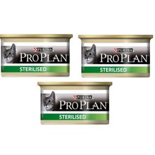 Pro Plan 3x85 gr Sterilised Somonlu ve Ton Balıklı Kısırlaştırılmış Kedi Konservesi