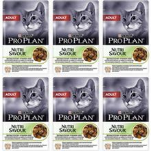 Pro Plan 6x85 gr Nutri Savour Kuzu Etli Yaş Kedi Maması