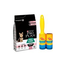 Pro Plan Küçük Irk Yavru Köpekler İçin Somon Balıklı ve Pirinçli 3 kg Kuru Köpek Maması + Polo Tüy Toplama Rulosu