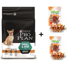 Pro Plan Tavuklu Küçük Irk 3 kg Köpek Maması + Wooc 2x80 gr Ödül