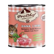 Prochef Premium Plus 24x415 gr Dana Etli Konserve Yetişkin Kedi Maması
