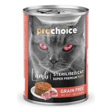 Prochoice 12x400 gr Adult Cat Sterilised Lamb Pate Kedi Konservesi