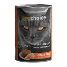 Prochoice 12x400 gr Adult Cat Sterilised Salmon Pate Kedi Konservesi