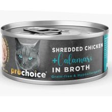 Prochoice 12x70 gr Deluxe Shredded Chicken&Calamari Kedi Konservesi