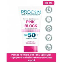 Procsin Pink Block Aydınlatıcı ve Ton Eşitleyici Spf50 50 ml Güneş Kremi