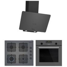 Profilo FRMA234G - DVK6J479 - OE36P9P10D Gri 3'lü Cam Ankastre Set